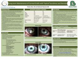 Long-term Maintenance of Corneal Grafts with Topical Tacrolimus and Steroids